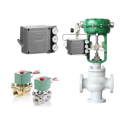 Emerson Fisher 3582 Electro Pneumatic Single-Acting Valve Positioner com válvulas solenoides ASCO
