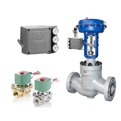 Emerson Fisher 3582 Electro Pneumatic Single-Acting Valve Positioner com válvulas solenoides ASCO