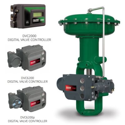 Fisher 657 667 Actuadores de diafragma com DVC2000 DVC6200 posicionador para energia química de gás de petróleo