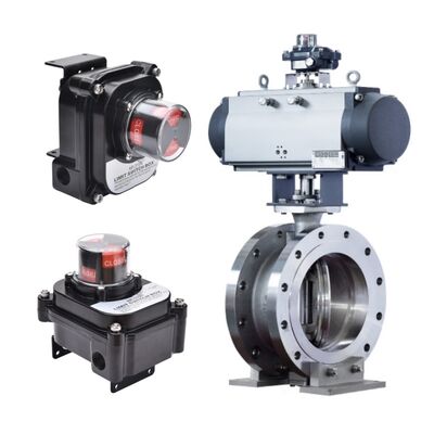 Válvula Borboleta Quatro Excêntrica CHUANYI VB400 Chave de Limite HKC Indústria de Petróleo, Gás, Química e Energia