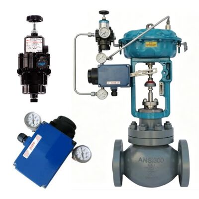 Válvula de Controle de Assento Único de Troca Rápida Wuzhong ATS APS com Posicionador AZBIL AVP300 e Regulador Rotork YT200