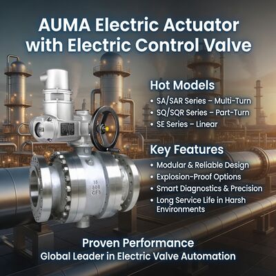 Atuador Elétrico AUMA SA SQ Atuador de Válvula Multi-Volta Meia-Volta Tratamento de Água Usina de Energia