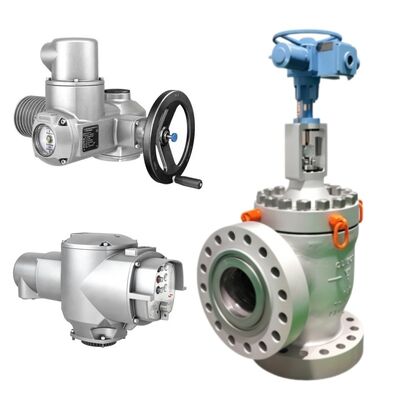 Wuzhong AESB AEPB válvula de controle de ângulo substituição rápida com atuador Auma para processo industrial