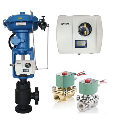 Valva de controlo Wuzhong com Valmet Me-sto Neles ND7000 Smart Control Valve Positioner e Valva Solenoide ASCO