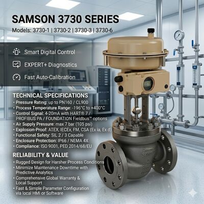 NOVO SAMSON 3730 Posicionador de válvulas inteligentes 3730-3 3730-4 Posicionador 3277 Actuador pneumático