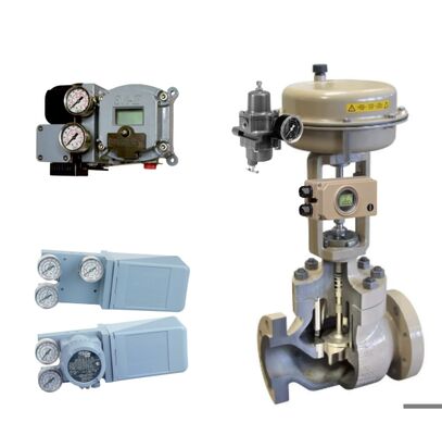 Válvula de controle pneumático Samson e posicionador de válvula de controle digital inteligente Masoneilan SVI2 e controlador eletropneumático confiável 4700E e Samson 3730-3
