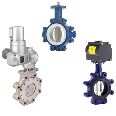 A válvula de controle de borboleta dupla excêntrica Keystone com projeto de corpo dividido para fechamento apertado por bolhas e alta capacidade de fluxo
