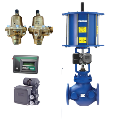 Nova e confiável válvula de controle pneumático Spiraxsarco e regulador FISH-ER 67DFR e controlador DVC2000 3582I e posicionador Masoneilan SVI2