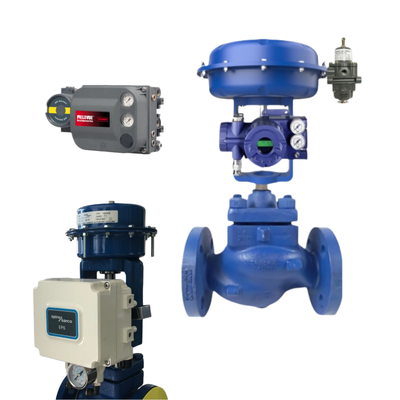 Indústria de petróleo e gás Pneumático Valve Positioner Fish-er DVC2000 DVC6200 e FOXBORO Controlador e Spirax Sarco Valve KE73 e Actuador PN9223E