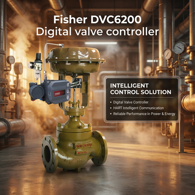F-isher DVC6200 Posicionador de válvula digital FIELDVUE HART Controle de posicionador de válvula inteligente com válvula solenoide ASCO 2 Way
