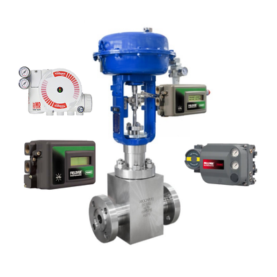 Controlador de válvula de esfera de controle pneumático DVC6200 DVC2000 e válvula solenóide ASCO e posicionador de válvula FLOWSERVE 3200MD 520MD 3800MD
