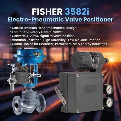 F-isher 3582i Mecânico Electro Pneumatic Valve Positioner OEM válvulas de controlo de acção única