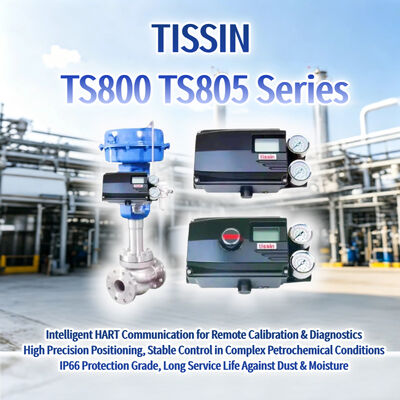 Novos equipamentos OEM Tissin TS800 TS805 Série Smart Valve Positioner HART Digital Control Valve Positioner