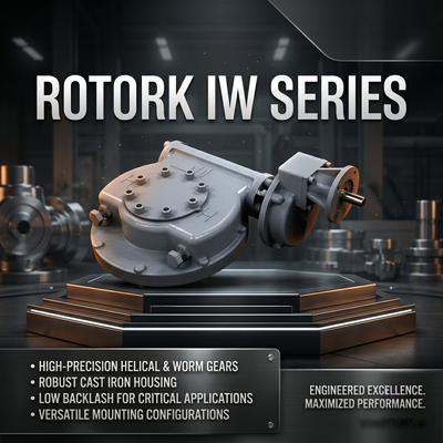 Quarter Turn Gearbox Rotork IW5 série IR1 Worm Gearbox válvula de bola elétrica válvula borboleta válvula plug valva
