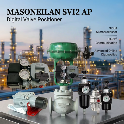 Fornecedor Masoneilan 78-40 SVI2 AP Smart Digital Valve Positioner Tissin Regulador de Filtros de Ar OEM Valve de Controle Stock