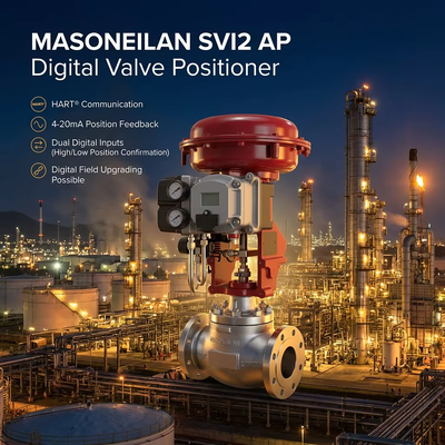 Masoneilan SVI2 AP Controlador de válvulas digitais inteligentes Posicionador de válvulas de controle China CHUNHUI Controls Solenoid Valve Supplier