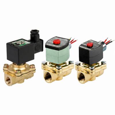 ASCO 210 Série 2 Direção de Brass Solenoide Valve Pilot Operado Normalmente Fechado Controle de Fluido de Água Ar Gás