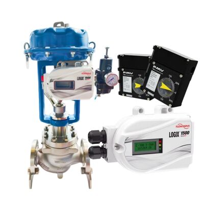 Flowserve Logix 1500 Posicionador de válvula digital com comunicação HART IP66/NEMA 4X e entrada de corrente contínua de 4?? 20 mA