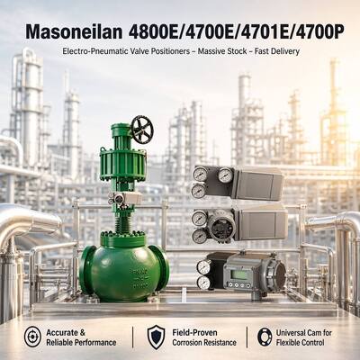 Masoneilan 4800E/4700E/4701E/4700P Posicionadores de válvulas eletro-pneumáticas