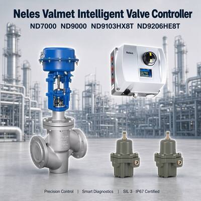 Novo Neles Valmet Me Tso ND7000 ND9000 ND9103HX8T ND9206HE8T Pneumático Smart Digital Valve Positioner