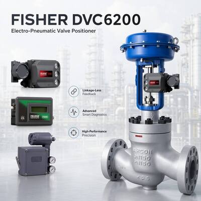 Novo OEM F-isher Butterfly válvula de controle pneumático e DVC6200 posicionador de válvula