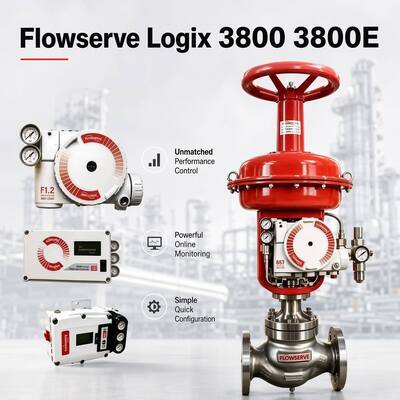 Peças de válvula de controle confiável do posicionador de válvula digital Flowserve Logix 3800 3800E em estoque