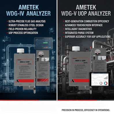 Analisador Ametek WDG-IV UOP Analisador de gás de processo de medição de oxigênio de zircônia Analisador de processo industrial