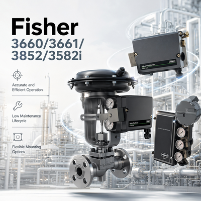 Posicionadores de válvula eletro-pneumática OEM originais em estoque F-isher 3660/3661/3852/3582i