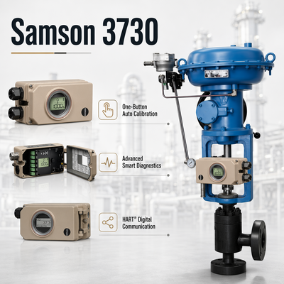 Novo Posicionador de Válvula Inteligente Samson 3730 HART Atuador Pneumático Digital Controlador
