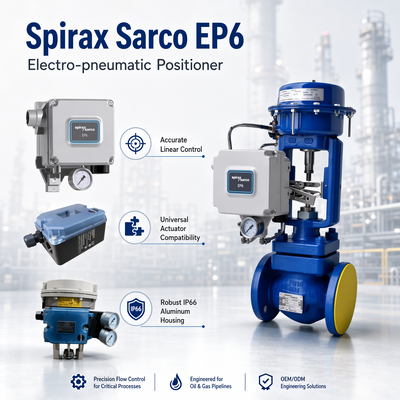 Electro-pneumático Spirax Sarco EP6 Posicionador Parte de substituição Compatível Várias Marcas Actuadores