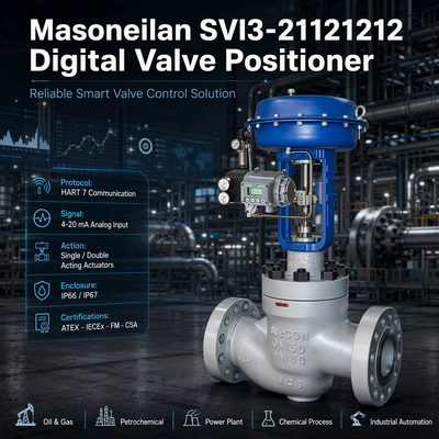 Posicionador de Válvula Inteligente Eletropneumático Digital HART Masoneilan SVI3-21121212