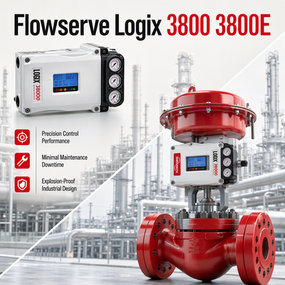 Novo Flowserve Logix 3800 3800E Posicionador de válvula digital Componentes de válvula de controlo fiáveis em stock