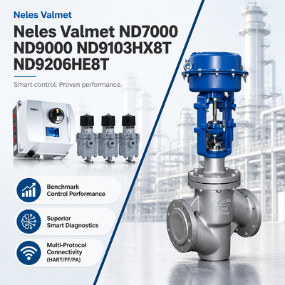Neles Valmet ND7000 ND9000 ND9103HX8T ND9206HE8T Controlador de posicionamento de válvula digital pneumática inteligente para indústria petroquímica de petróleo e gás