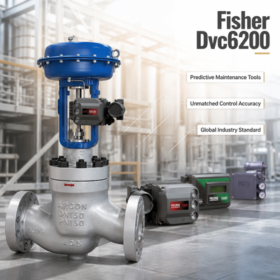 F-isher DVC6200 Posicionador de válvula inteligente com diagnóstico de processo completo para válvula de controle de usina de energia química de gás de petróleo