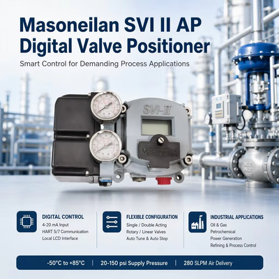 Posicionador Digital de Válvula com Auto Tune Masoneilan SVI2 AP Diagnostics 4-20mA Posicionador de Válvula com Detecção de Posição sem Contato