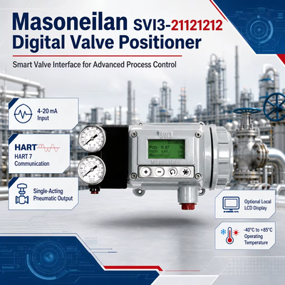 Posicionador Inteligente Eletropneumático Digital HART IP66 Masoneilan SVI3-21121212 SVI3-21111212