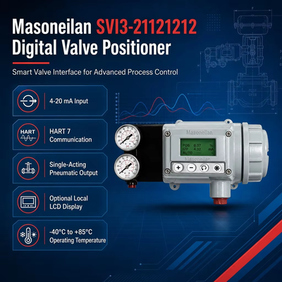 Posicionador Inteligente Eletropneumático Digital HART IP66 Masoneilan SVI3-21121212 SVI3-21111212