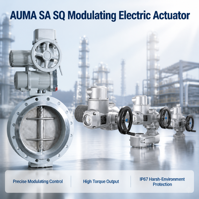 AUMA SA SQ Actuador Elétrico Modulador,4-20mA Sinais de Alta Precisão para Centrais Elétricas de Automatização de Gasodutos