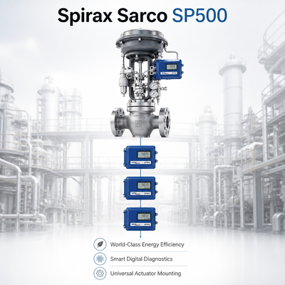 Brand New Spirax Sarco SP500 HART Smart Positioner 4-20mA Controlador Electro-Pneumático Combinação Chongqing Chuanyi Actuador