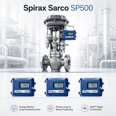 Posicionador Digital de Válvula Spirax Sarco SP500 para Sistema de Caldeira a Vapor, Suportando Válvula de Controle Chongqing Chuanyi