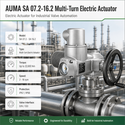 AUMA SA Atuador Elétrico Multi-Turn Motor Acionado Valve Actuador Industrial Valve Actuator Gate Valve Automatização