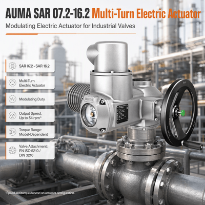 AUMA SAR Atuador Elétrico Multi-Turn Motorizado Actuador de válvula Industrial Valva de Controle de Valva Elétrica