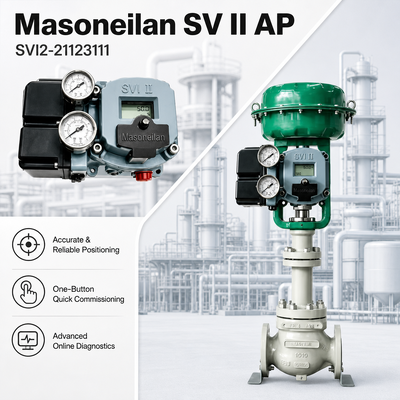 Posicionador Digital de Válvula Masoneilan SVI II AP SVI2 21123111 HART Smart Positioner 4-20mA