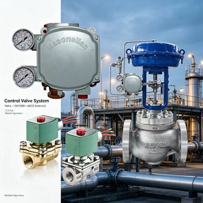 Posicionador Digital de Válvula Masoneilan SVi1000 Controle Pneumático 4-20mA HART com Válvula Solenoide ASCO