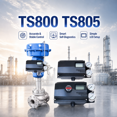 TS800 Série TS805 Posicionador de válvula inteligente HART Posicionador de válvula de controlo digital