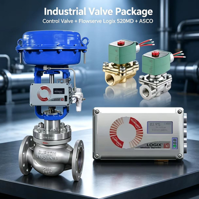 Flowserve Logix 520MD Smart Digital Positioner com válvula solenoide ASCO HART Controle pneumático