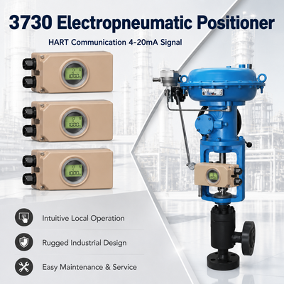 Posicionador digital HART 3730, controlador de atuador pneumático 4-20mA para válvulas de controle industriais