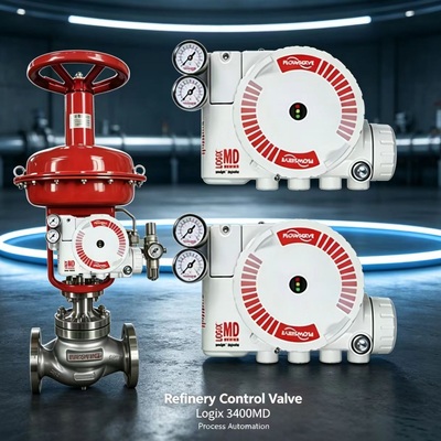 Novo Posicionador Digital Flowserve Logix 3400MD FOUNDATION Fieldbus Controle de Válvula Linear Rotativo