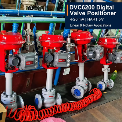 Controlador de válvula digital DVC6200 HC Posicionador de válvula de dupla ação com feedback
