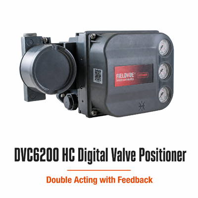 Controlador de válvula digital DVC6200 HC Posicionador de válvula de dupla ação com feedback